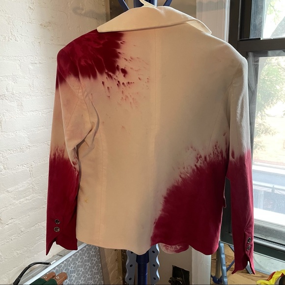 Hand Tie dyed vintage blazer jacket - Picture 5 of 16